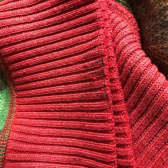 Ralph Lauren Womens Aztec Cardigan Sweater L/XL Shawl Collar Flaw - Picture 15 of 15